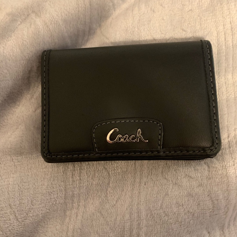 Black coach card holder